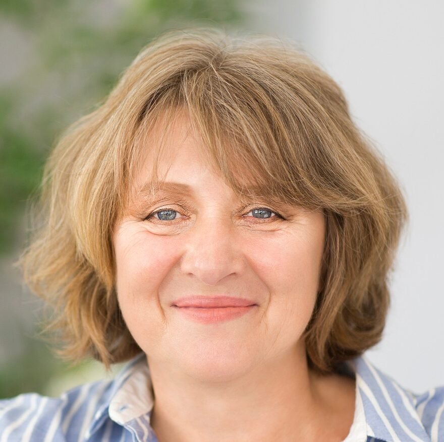 Portrait of middle age woman in the room